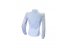 Белая блузка с гипюровыми рукавами, с вышивкой, арт. 599572.