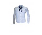 Белая блузка с шифоновыми рукавами, арт. 599626.