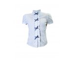 Белая блузка с коротким рукавом, арт. 599604.