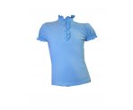 Голубая блузка с коротким рукавом, арт. 599411.