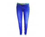 Плотнооблегающие джинсы-стрейч для девочек, ремень в комплекте, арт. CZ-0230.